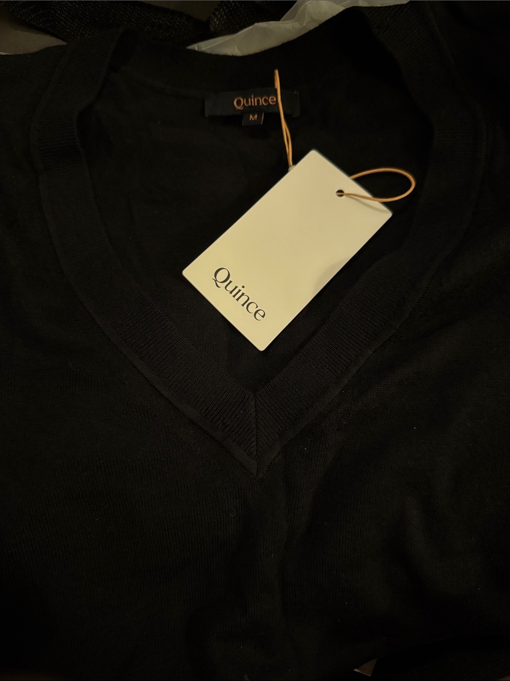 Quince Women's V-Neck Sweater - Black